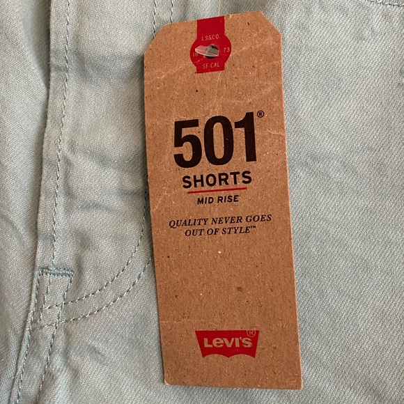 NWT Levi’s 501 Midrise Shorts - Picture 5 of 7